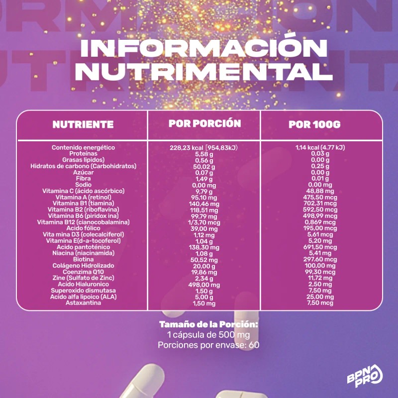 Multivitaminico Mujer Pastillas Cabello Piel Uñas Bpn