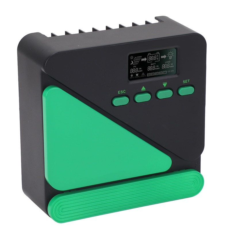 MPPT Solar Charge Controller 12V 24V Intelligent Regulator LCD Display