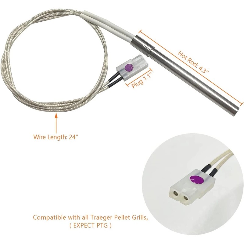 Pit Boss 2 Packs Hot Rod Igniter Kit Replacement for