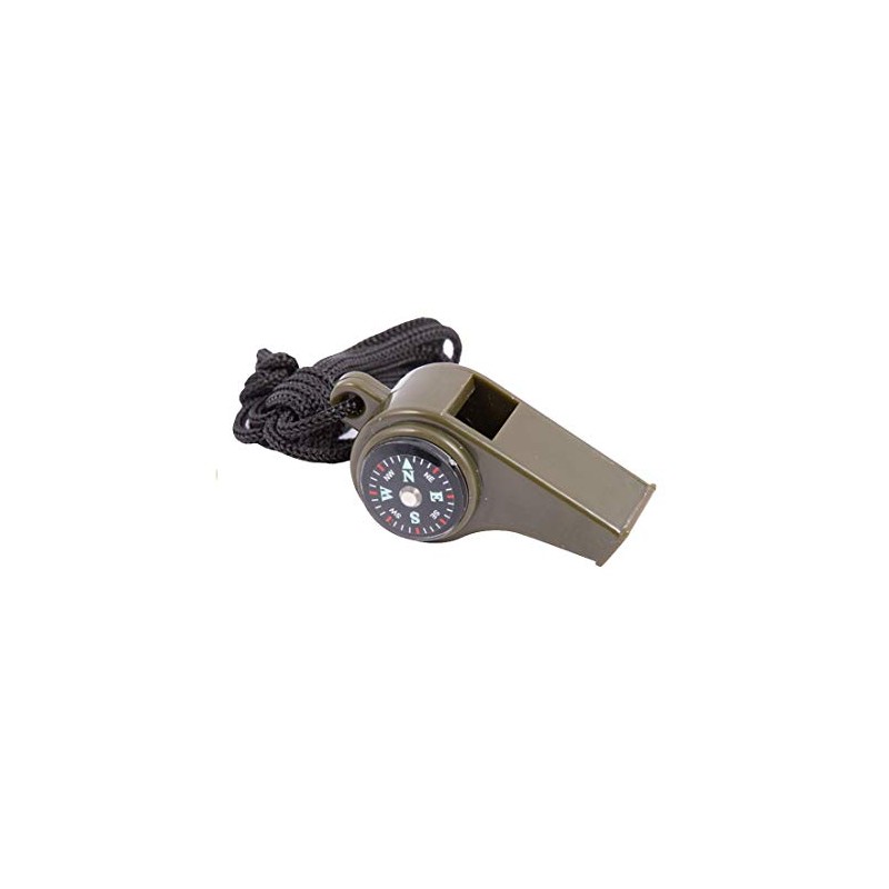 Kombat Tactical Army 3 in 1 Whistle Compass Thermometer Emergency