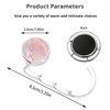 MYLEUS 6Pcs Marble Pattern Foldable Handbag Hook, Zinc Alloy Purse