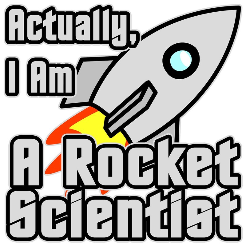 CafePress Rocket Scientist Oval Car Bumper Sticker