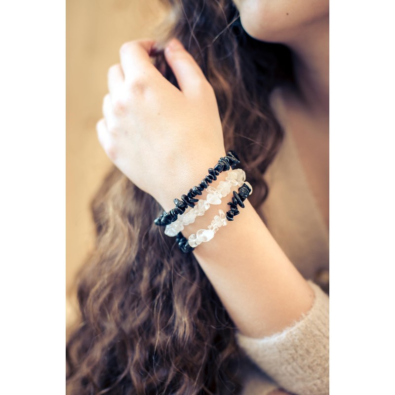 Lebensquelle Plus Rock Crystal Chip Bracelet | Real Rock Crystal