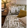 furn. Frida Duvet Cover Set - Single - Moss
