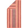 Cawö bath towel Unique Streifen orange size 70x140 cm