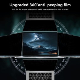 IPROKKO 360° Privacy Screen MacBook Pro 16 inch (2021, 2022, 2023,2024, M1, M2, M3, M4,Pro, Max), Removable Matte Anti Glare Blue Light 16" Mac Scratch Resistant Laptop Screen Protector Filter