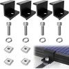 4 Pcs Solar Module Brackets, Solar Panel Z Brackets, Solar