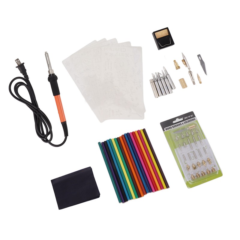 83 PCS Soldering Iron Set 60W Rapid Heating Adjustable Temperature