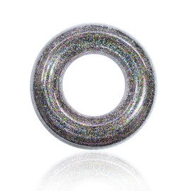 Pool Inflatables Swimming Rings for Kids, 70cm Sequin Rubber Rings 3-10 Year Inflatable Pool Floats,Color Swim Tubes Rings Pool Floaties Toys for Girls Boys Summer Beach Pool Party Water Sport