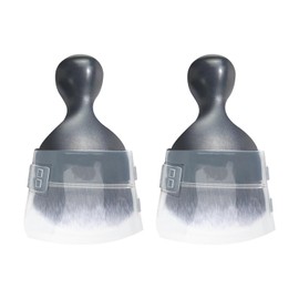 MEMOFYND 2 Pieces Car Cleaning Brushes with 2 Pieces Protective Covers Cleaning Kit Soft Bristle Dust Brush Car Detail Brush Car Interior Brush for Seats Dashboard (Black)