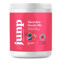 JUNP JUNP Electrolytes Powder No Sugar No Carbs, Wild Berry Fruit Flavor Keto Electrolyte Drink Mix - Potassium & Salt Hydration Powder Electrolytes, Zero Calorie Sugar Free Electrolyte Powder, 90 Servings