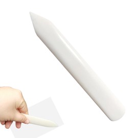 TVETE Crease Spatula, Crease Tool, Leather Folding Tool (Plastic, Imitation of Cow Bones), Paper Folding Tool, Crease, Leather, Trimming, For Paper, Cardboard, Cardboard, Origami Tool (Straight)