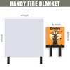 KIMIBOX Fire Blanket with Decoration Cover, Fiberglass Fire Emergency Blanket,