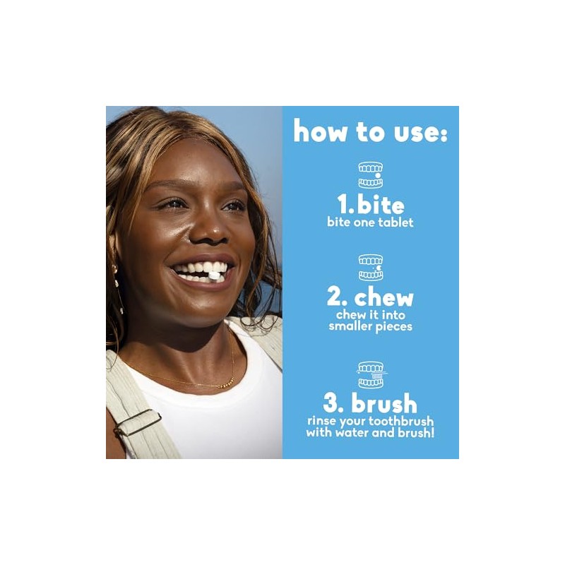 Humble Co. Chewable Toothpaste Tablets with Fluoride - Mint Flavor