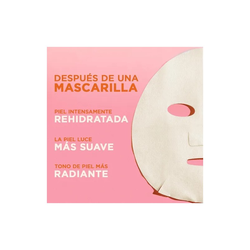Garnier Mascarilla Facial SkinActive Ácido Hialurónico 28g | Hidratación Intensiva