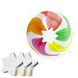 3 x Large Star Bath Bombs by Zimpli Kids, Special Effect Bath Bombs for Children, Birthday Gift for Boys & Girls, Vegan Friendly and Cruelty Free