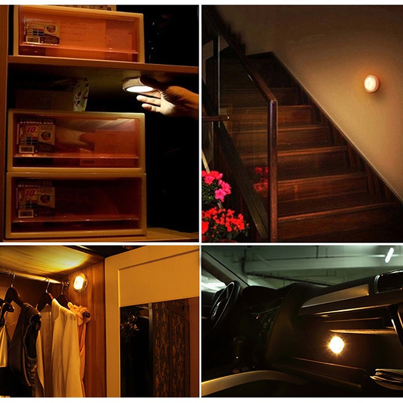 uxcell Tap Lights Battery Powered Touch Sensor LED Lamp Push