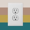Questech Outlet Covers, Single Duplex Wall Plates 1-Gang Switch Plates