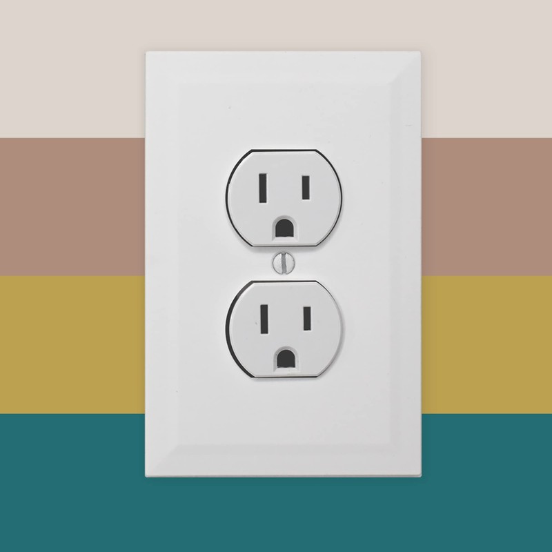 Questech Outlet Covers, Single Duplex Wall Plates 1-Gang Switch Plates