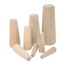 Pack of 10 Boat Soft Wooden Plugs, Marine Conical Through