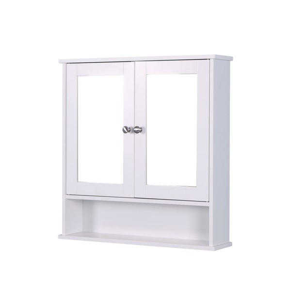 Udorich White Wall Mounted Bathroom Cabinet for Organized Bliss, 2