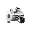G1/2'' 3-Way T-Adapter Diverter Valve, Adjustable Shower Head Arm Mounted,