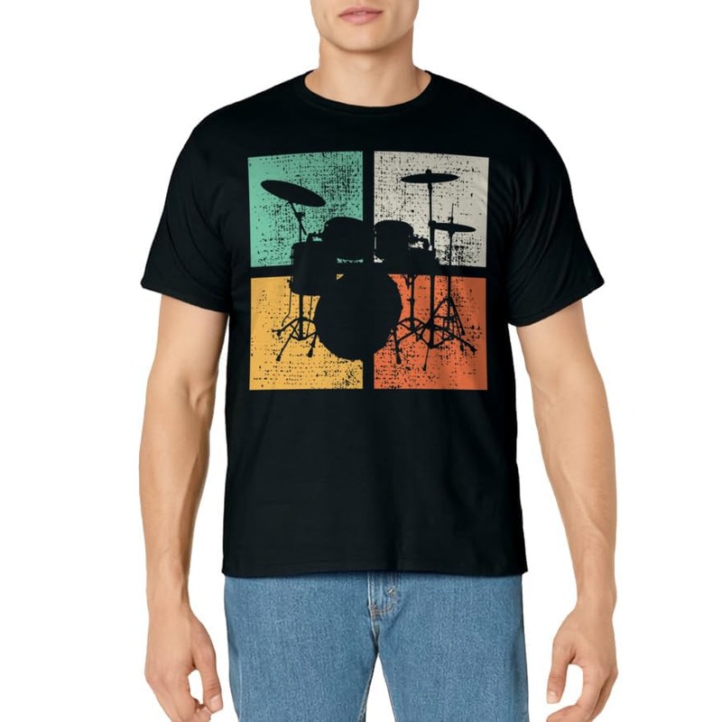 Drummer Drumset Gift Vintage T-Shirt