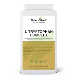 L-Tryptophan Complex 120 Capsules | One a Day | with Vitamin B6, Niacin and Magnesium | Food Supplement