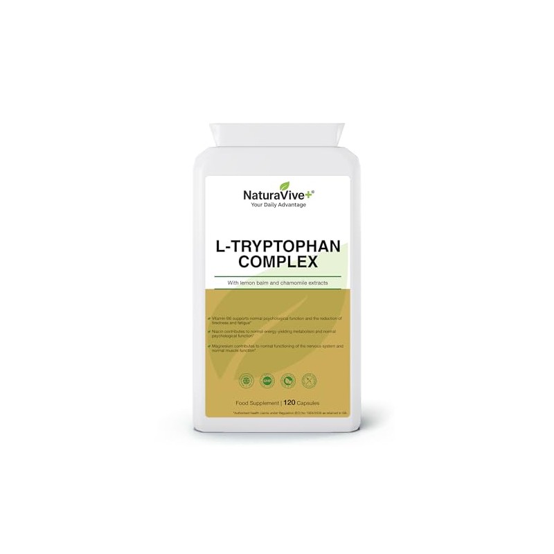 L-Tryptophan Complex 120 Capsules | One a Day | with