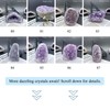 HoHpHq Natural Amethyst Crystal - One Product one Image, Real