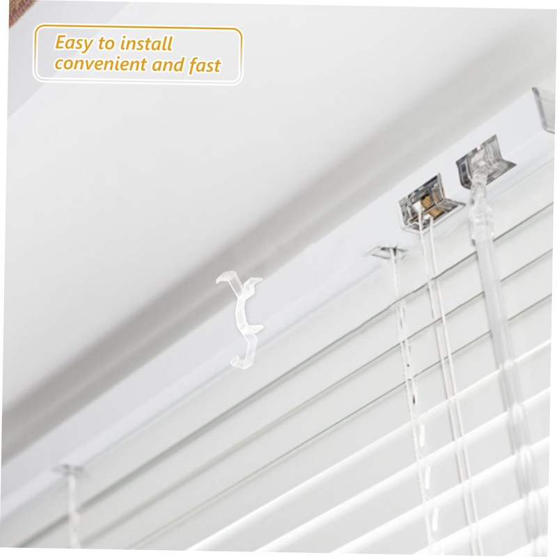 Gatuida 10pcs Clear Plastic Blind Retainer Clips for Window Blinds