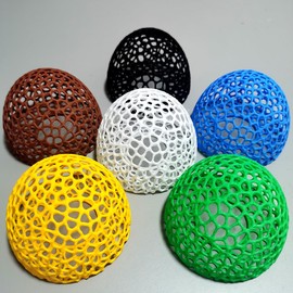 AoBeiWorld Decorative Shelter Domes, Aquarium Hideaway for Small Fish and Shrimp to Breed, Play and Rest, Safe and Non-Toxic 3D Printed Fish Tank Decorations (Black)