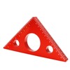 WEITARI Aluminum Alloy Triangle Ruler,45 Degree Angle Ruler,Carpentry Squares,Precision Woodworking