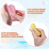 Sunnyray 24 Pcs Bath Sponges Soft Foam Scrubber with Cradle