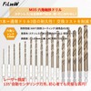 FiLwW Hexagonal Shaft Ironwork Drill 4-piece Set, 0.26 inch (6.5