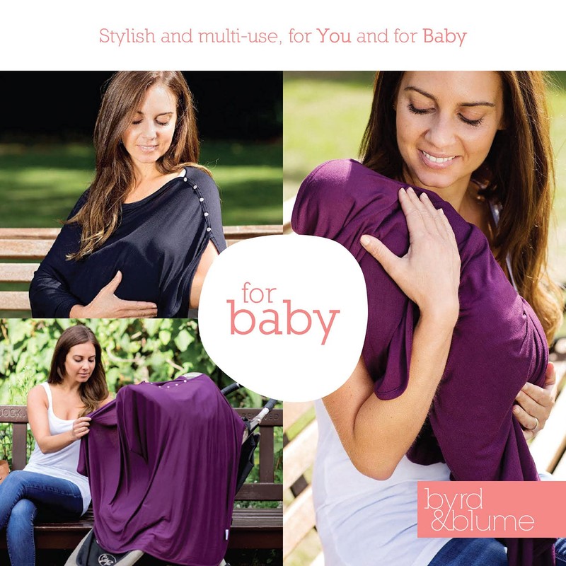 Byrd & Blume Maternity Nursing Cover Breathable Lightweight Breastfeeding Cover