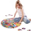Bgraamiens Puzzle-Blooming Color-1000 Pieces Gradient Puzzle Color Challenge Blue Board