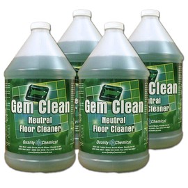 Gem Clean - a Neutral Floor Cleaner Concentrate Designed for All Floor finishes or Polished Marble.-4 Gallon case