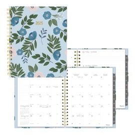 Blueline® 2025 Azure Weekly/Monthly Planner, 12 Months, January to December, Gold Twin-Wire Binding, 9" x 7", Bilingual (C38090B.01-25)