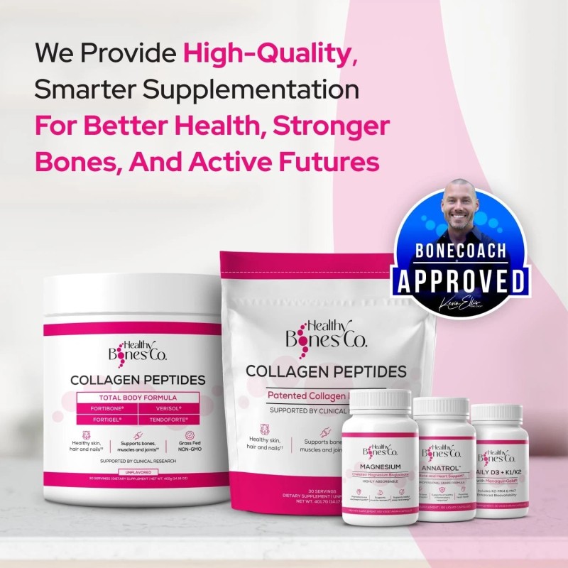 Healthy Bones Co. Chelated Magnesium Bisglycinate Capsules 300mg - Highly