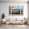 WOOHOOROO Wall Stickers Murals Peel and Stick Fake Window Autumn