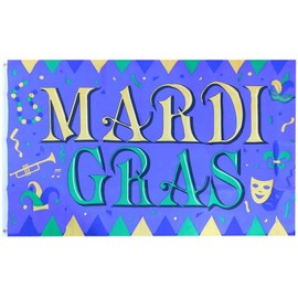 3X5 Mardi Gras Festival 3'x5' Polyester Flag Banner 100D