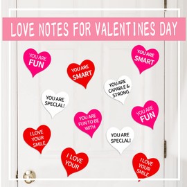 180 Pieces Heart Cutouts Paper Hearts Cut Outs Heart Shape Cards 6 Inches Valentine's Day Paper Cutouts for Love and Peace School Craft Valentine's Day Decor(red, Pink and White)