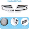 AUCERAMIC Chrome Mirror Cover Caps + Door Handle Covers Without