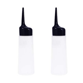 HEALLILY 2pcs Plastic Hair Salon Large Capacity Hairdressing Cleaning Tool Refillable Container Spray Shampoo Bottle Pot for Salon Shop Home(White)