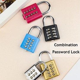 Luggage Locks, Mini Combination Lock Padlock with 8-Digit Combination Code, Suitcase Lock, Travel Lock for Backpack, Travel Suitcase, Gym, Office