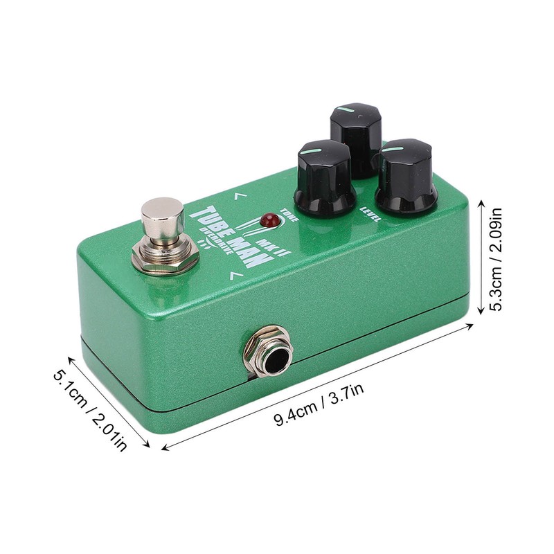 Guitar Effect Pedal TUBE MAN Overdrive Mini Adjustable Instrument Accessory
