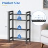 4 Tier Dumbbell, Rack Adjustable Weight Rack for Home Gym