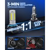 Marsauto H10 9145 Fog Light Bulbs 10000LM, 60 Chips Real