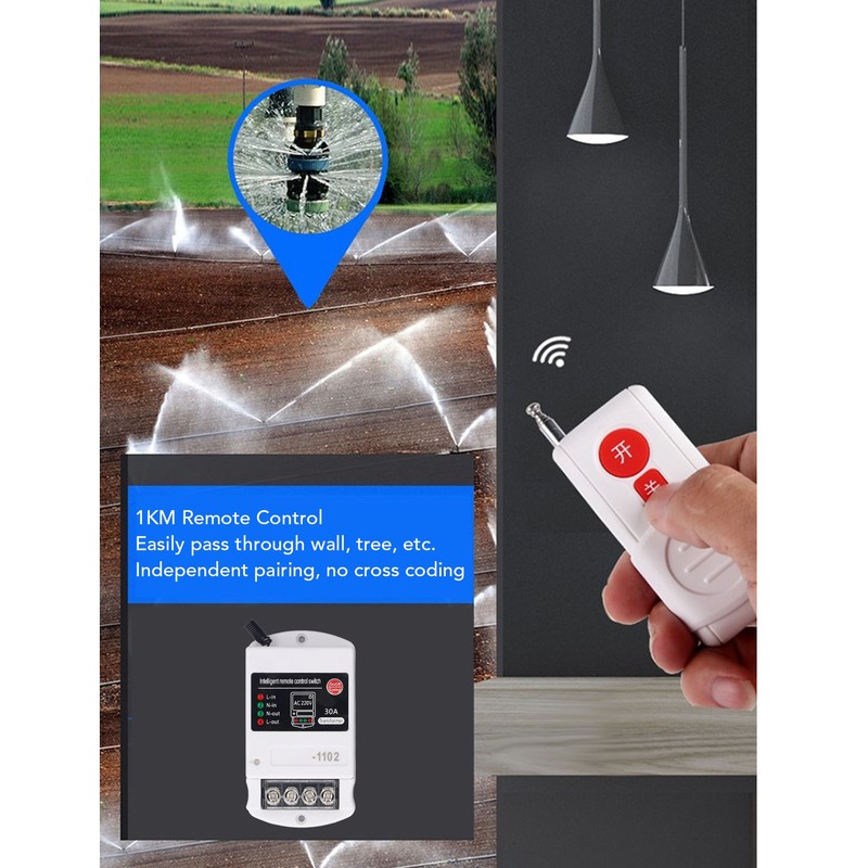 Single Phase Remote Control Switch 1000m Long Distance Smart Power